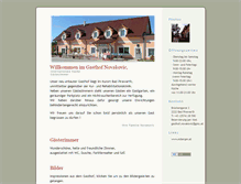 Tablet Screenshot of gasthofnovakovic.at